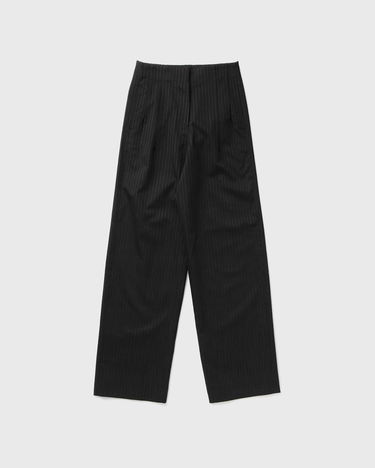 Nohavice ØLÅF Pinstripe Barrel Leg Pant L Čierna | W190402, 0