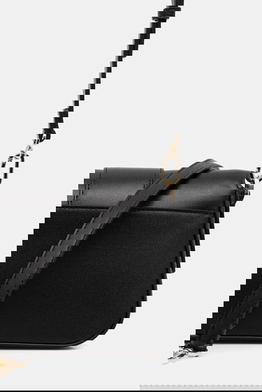 Taška cez rameno Lacoste Structured Flap Shoulder Bag Čierna | NF5152AU, 2