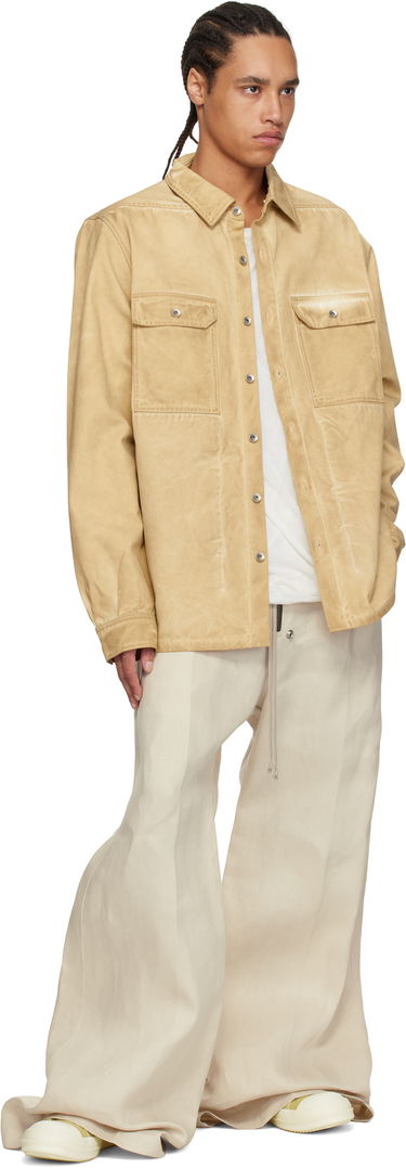 Košeľa Rick Owens Rick Owens DRKSHDW Hollywood Organic Cotton Overshirt Béžová | DU01E3755 CVS, 3