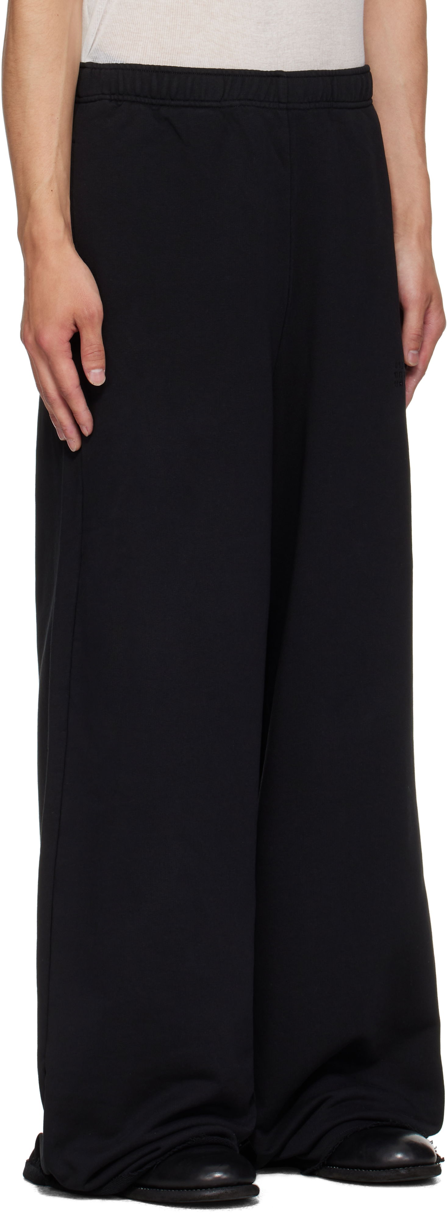 Tepláky Maison Margiela MM6 Maison Margiela Cotton Wide-Leg Sweatpants Čierna | SH0KA0057 M25025, 1