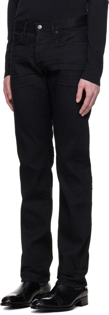 Džínsy Tom Ford TOM FORD Stretch Straight Fit Denim Jeans Čierna | DPH001-DMC005S23, 3
