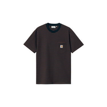 Tričko Carhartt WIP Striped Pocket T-Shirt Hnedá | I033816_9, 5