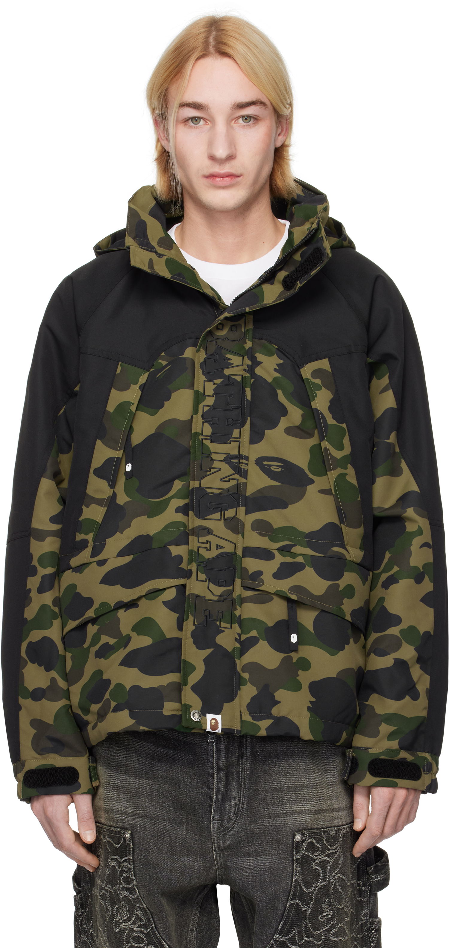 Bunda BAPE Camo Snowboard Jacket Zelené | 001HJK801311M, 0