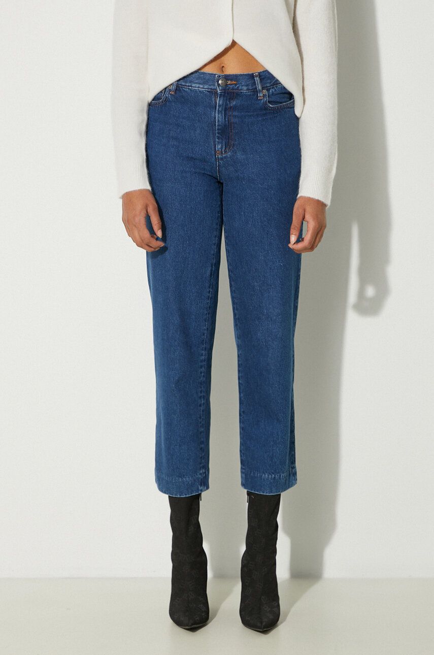 Džínsy A.P.C. High Waist Jeans Modrá | COGUK.F09131, 0
