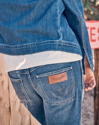 Bunda Wrangler Frontier Jeans 40 x 32 Modrá | 112362454:40:32, 0