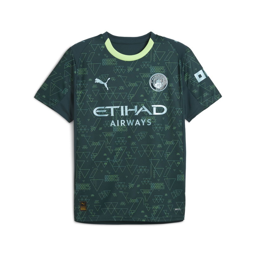 Dres Puma Manchester City 4th Kit 25/26 Geometric Pattern DRYCELL Jersey Zelené | 782692_04
