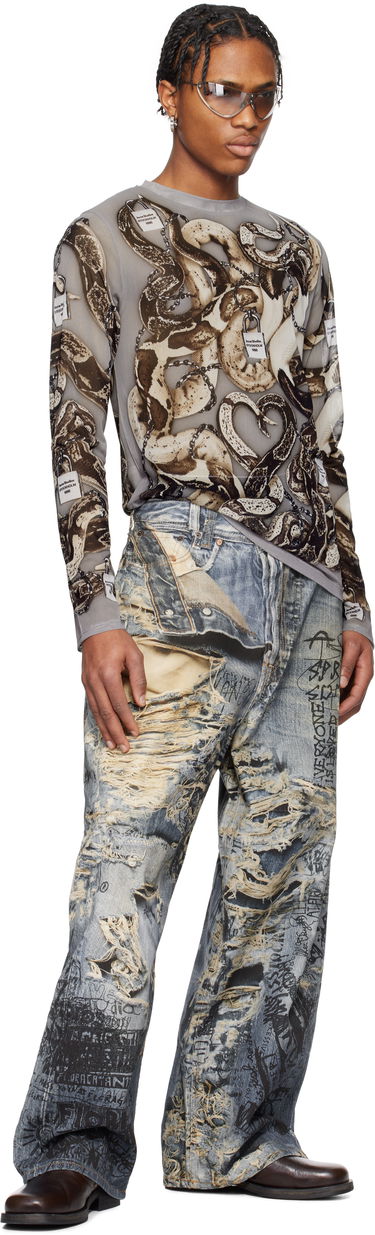 Džínsy Acne Studios Acne Studios Super Baggy Fit 2023 Jeans Modrá | BK0679-, 3