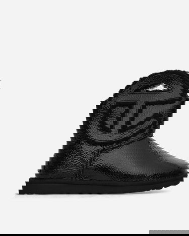 Tenisky a topánky UGG Telfar Logo Mini Crinkle Leather Boots Black Čierna | 1155790 BLK, 1