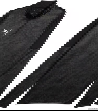 Tričká a tielka Puma Puma teamCUP Training 1/4 Zip Top Čierna | 659164-03, 0