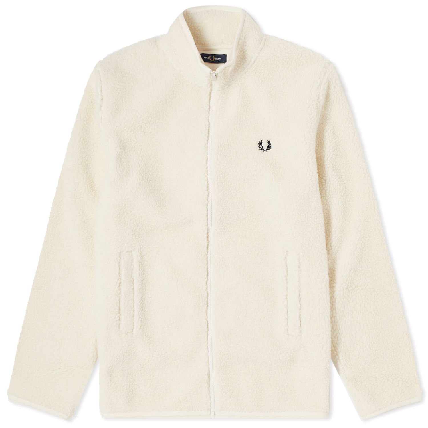 Mikina Fred Perry Zip Through Borg Fleece Béžová | M6671-560, 0