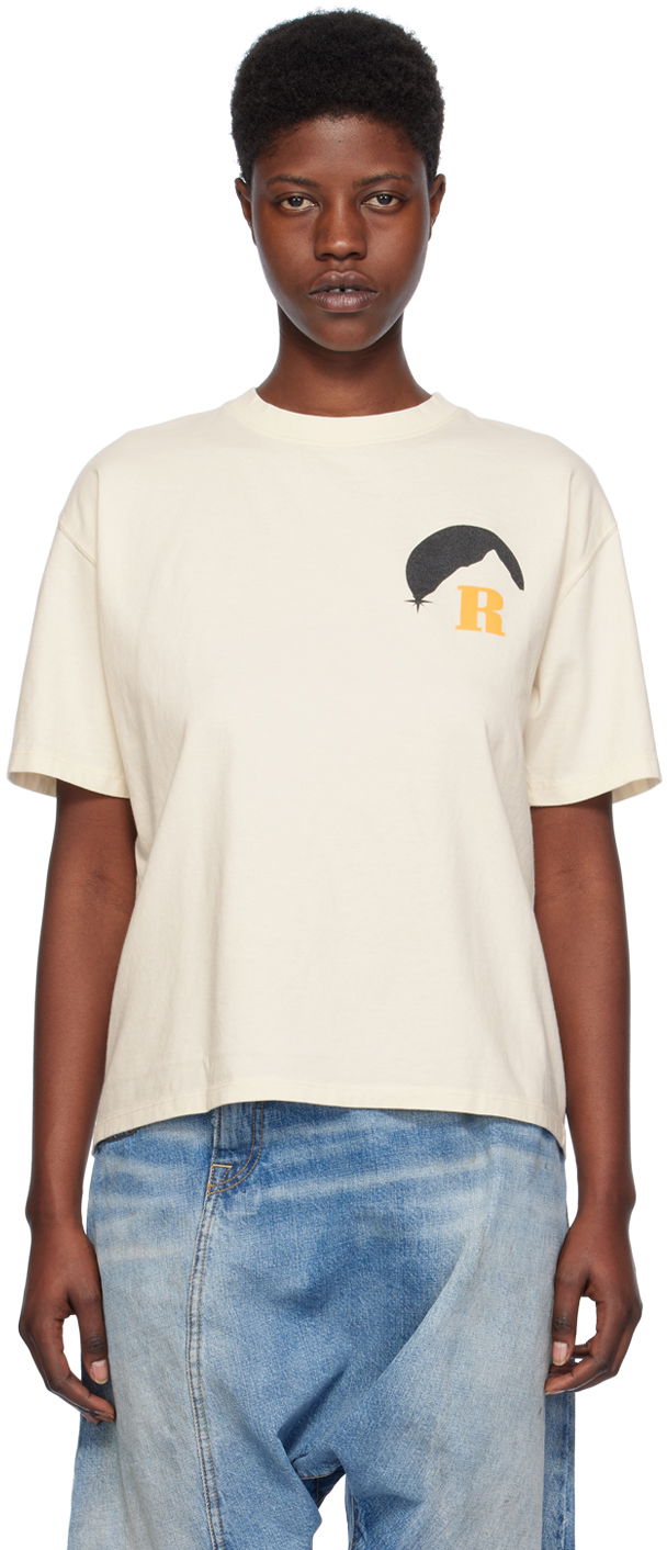 Tričko Rhude Moonlight T-Shirt "Off-White" Biela | RHPS24TT02012611