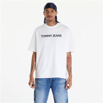 Tommy Hilfiger Logo Oversized Fit T-Shirt White DM0DM18267 YBR