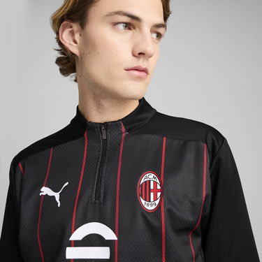 Sveter Puma AC Milan Men's Quarter-Zip Pre-Match Jersey Čierna | 779345_07, 1