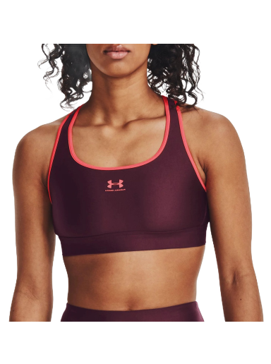 Podprsenka Under Armour HeatGear Mid Padless Bra Vínová | 1373865-600