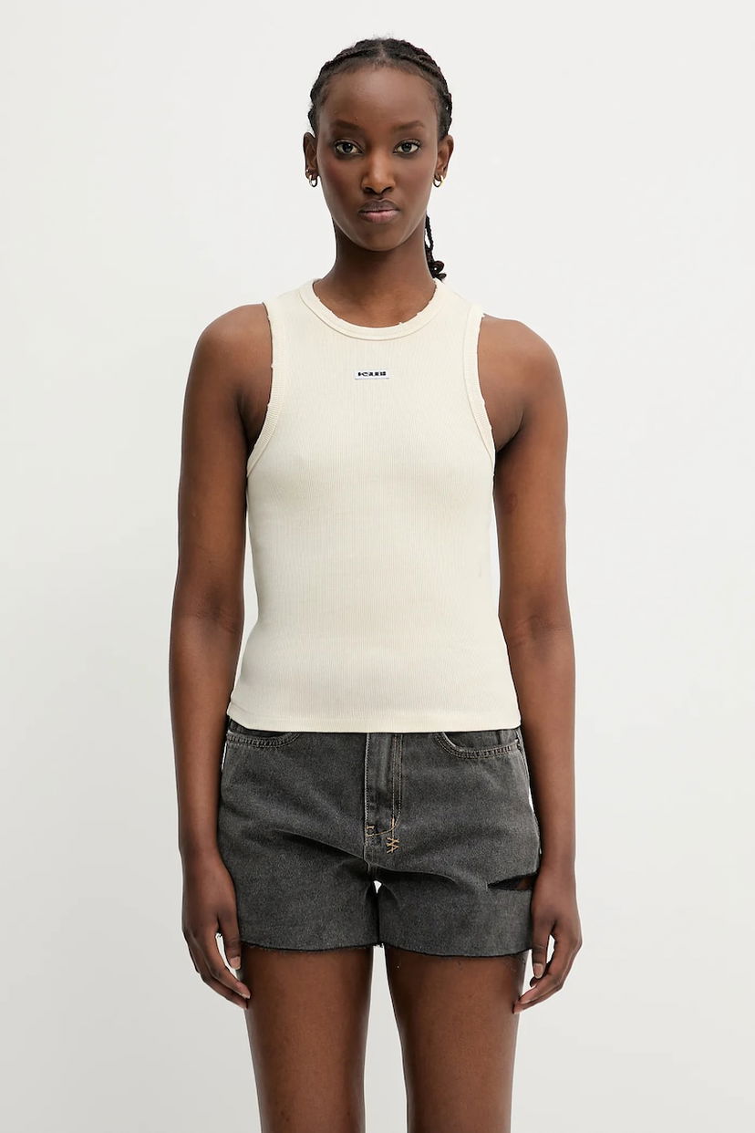 Tielko Ksubi KSUBI Labels Syndicate Tank Top Béžová | WSP25SI004