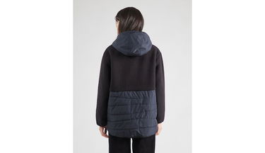 Bunda Irie Daily Arctik Hooded Fleece Long Jacket Navy | 965D111-700, 4