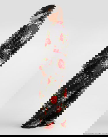 Košeľa Dolce & Gabbana Rose Bouquet-print Vanity Twill Shirt Rôznofarebný | F5Q03TIS11GHN5ZN, 2