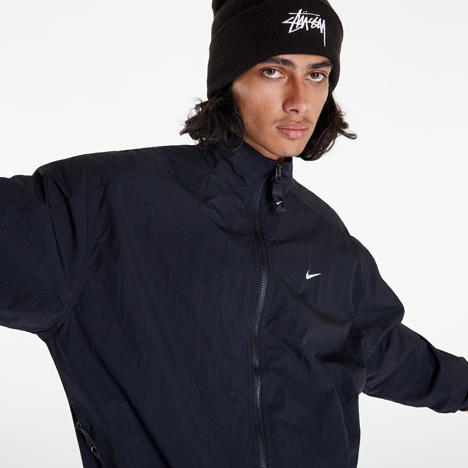 Vetrovka Nike Sportswear Solo Swoosh Track Jacket Čierna | DQ5200-010, 0