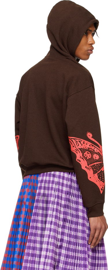 Mikina Chopova Lowena Chopova Lowena Dotty Graphic Hoodie Hnedá | 5241, 2