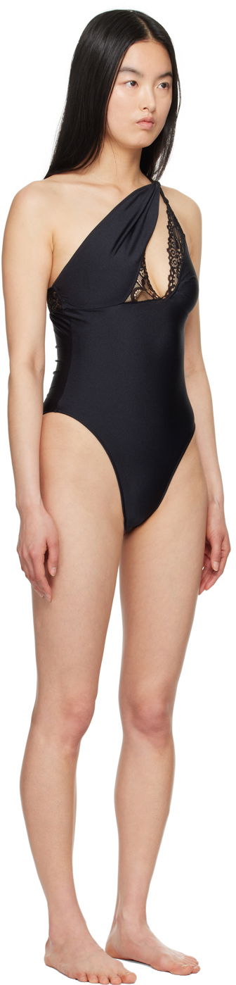Plavky Coperni Asymmetric One-Piece Swimsuit Čierna | COPSW70545, 1