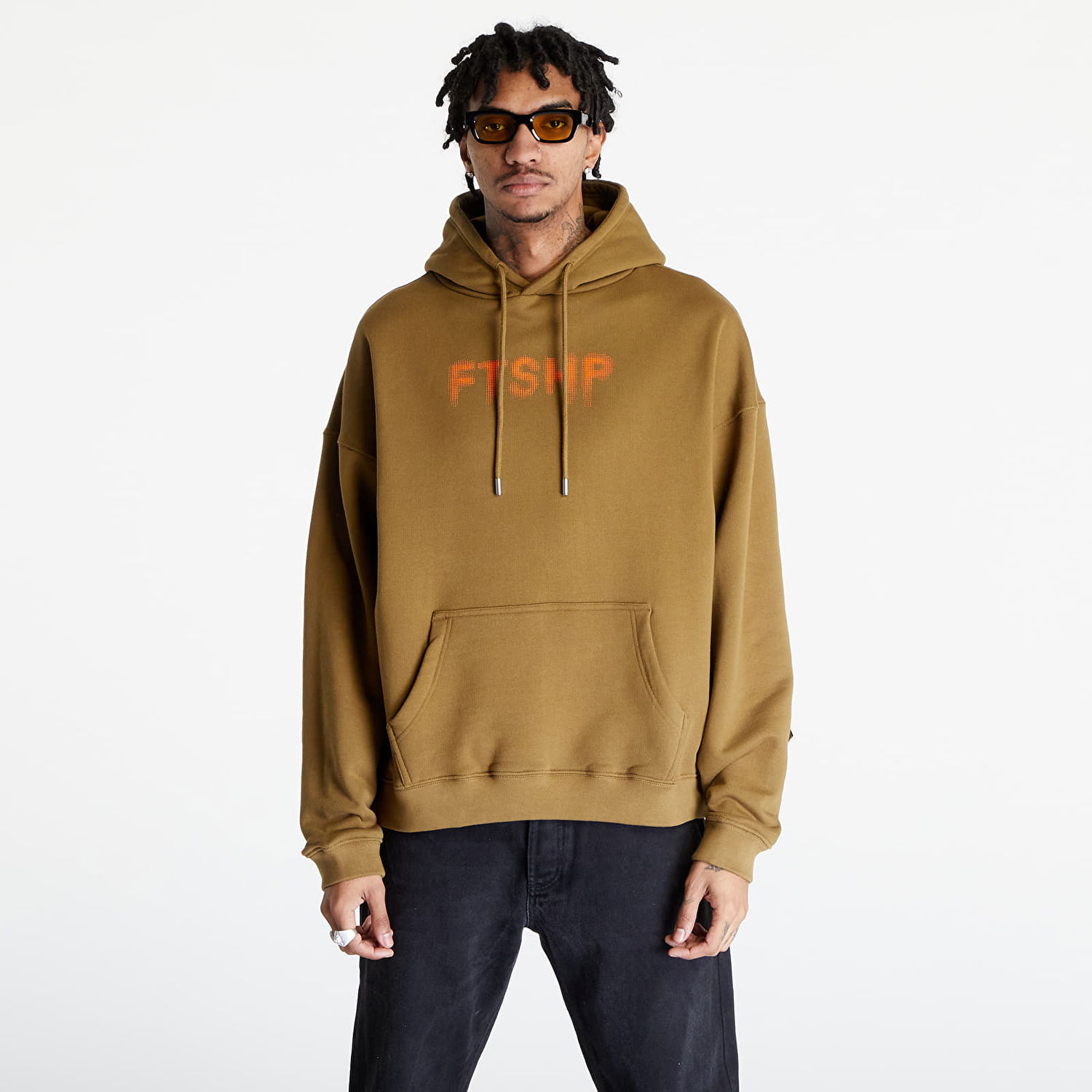 Mikina Footshop FTSHP HALFTONE HOODIE UNISEX Zelené | FTSHP_296, 0