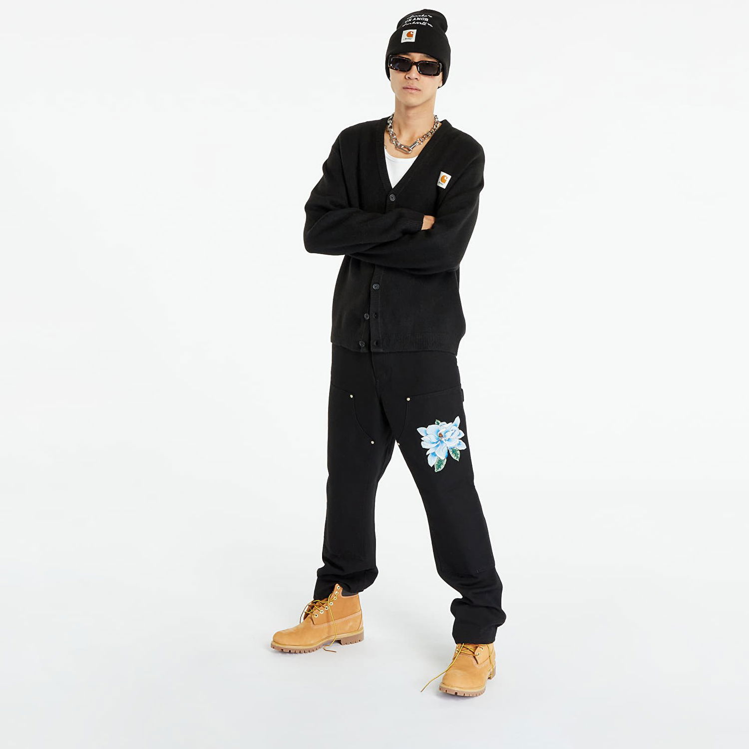 Sveter Awake NY x Carhartt WIP Cardigan Čierna | AWK-CAR23-KN001-BLA, 1