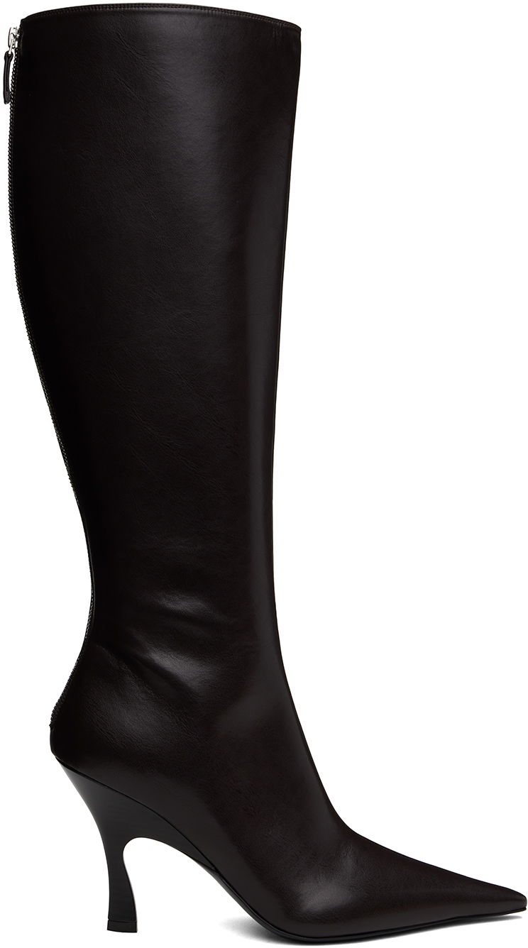 Oblečenie Stella McCartney Stella McCartney Elsa Knee-High Heeled Boots Čierna | 810457AP0250, 0