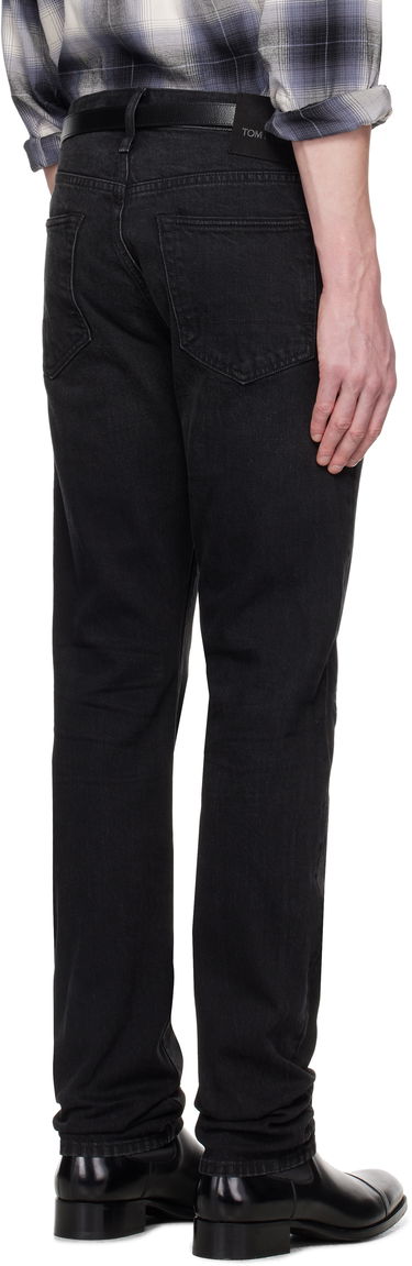Džínsy Tom Ford TOM FORD Stretch Straight Fit Jeans Čierna | DPH001-DMC058S25, 2