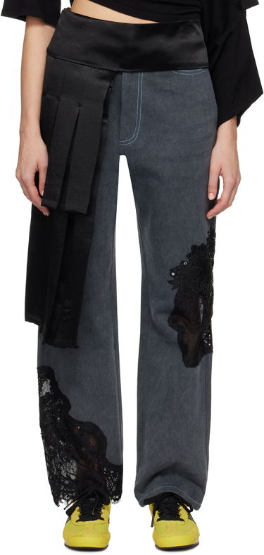 Opasok Collina Strada Collina Strada Satin Pleated Wrap Belt Čierna | XX1283, 0