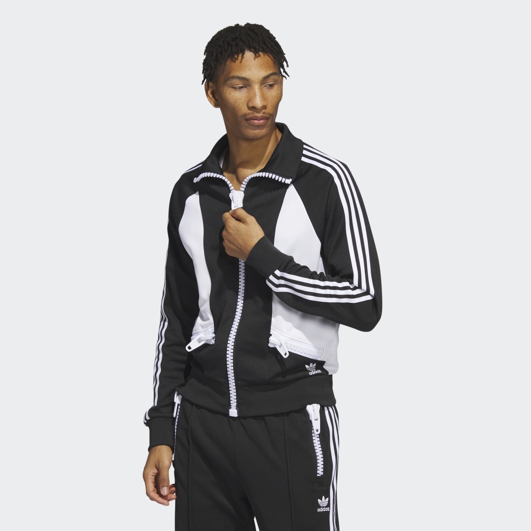 Bunda adidas Originals x Jeremy Scott Big Zip Track Jacket Čierna | HY1810, 1