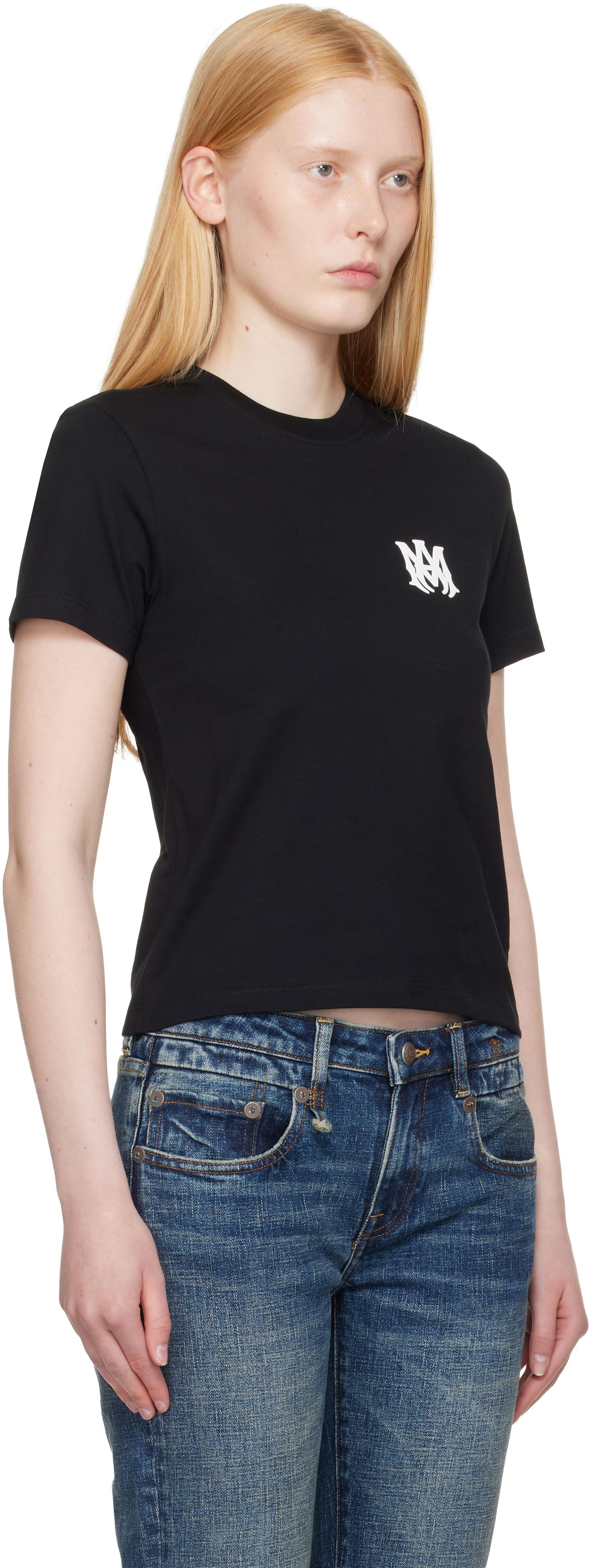 Tričko AMIRI Black Core Logo T-Shirt Čierna | AWJYTE1036, 1