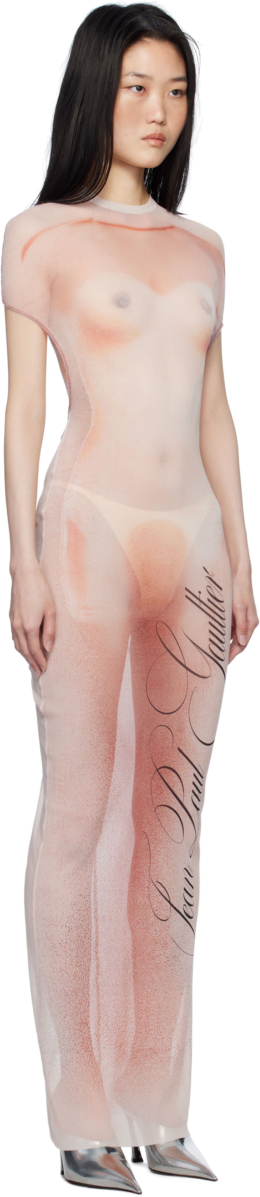 Šaty Jean Paul Gaultier Jean Paul Gaultier 'Le Classique' Open-Backed Maxi Dress Ružová | 25/33-F-RO356-T577-2026, 1