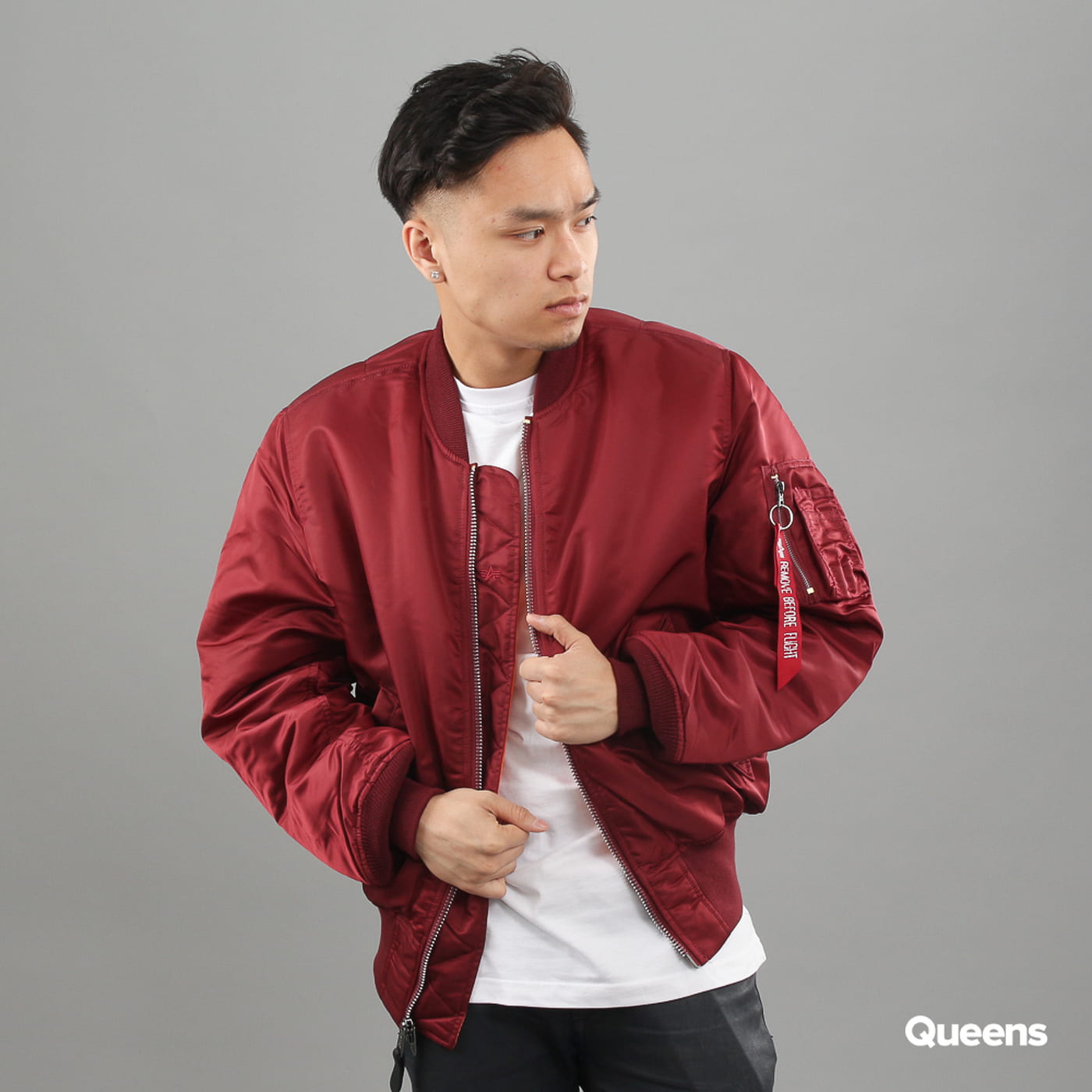Bomber bunda Alpha Industries MA-1 Vínová | 100101 184, 0