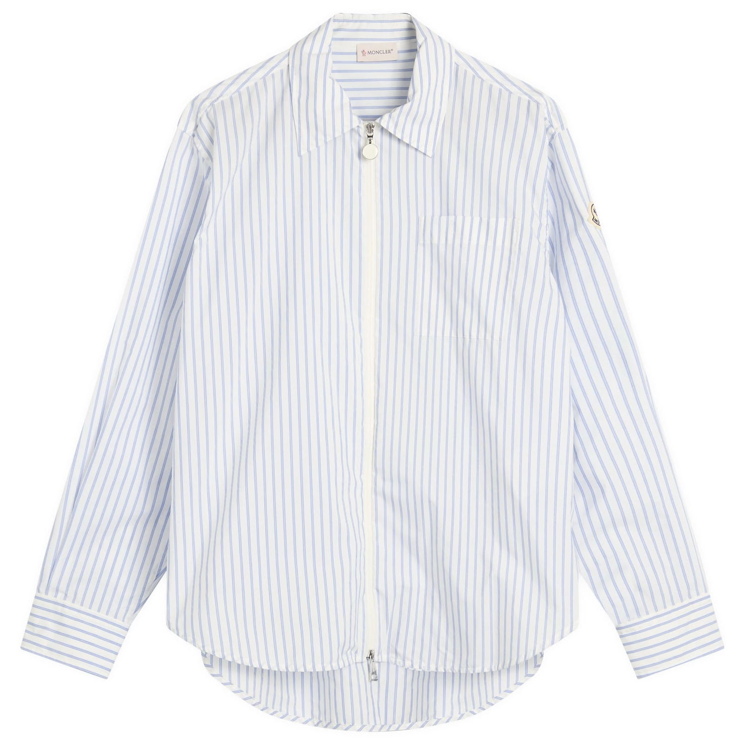 Košeľa Moncler Moncler Striped Zip Shirt Modrá | 2F000-16-598S1-F00, 0