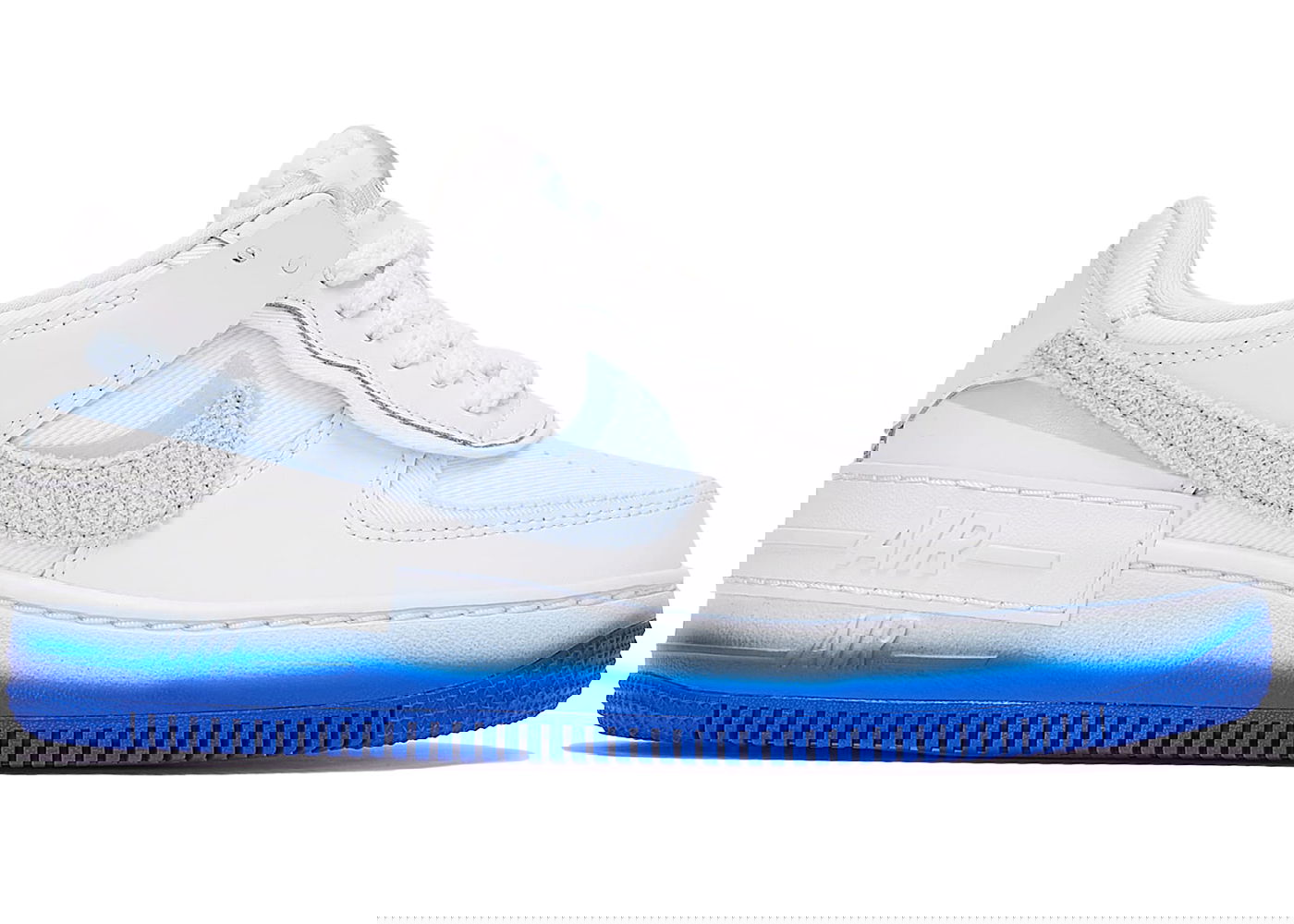 Tenisky a topánky Nike Air Force 1 Low Shadow Chenille Swoosh Blue Tint W Biela | FJ4567-100, 0