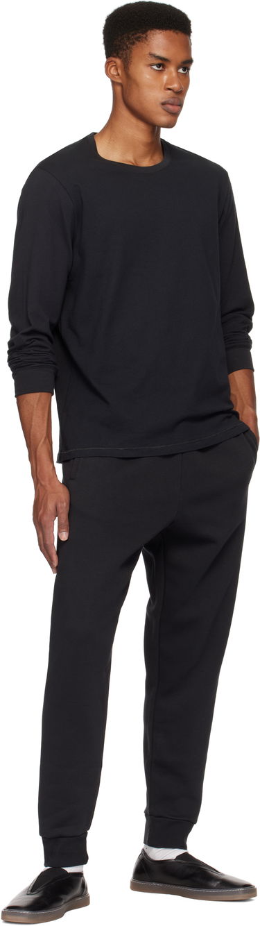 Tričko SKIMS Cotton Classic Long Sleeve T-Shirt Čierna | LS-LST-6350M, 3
