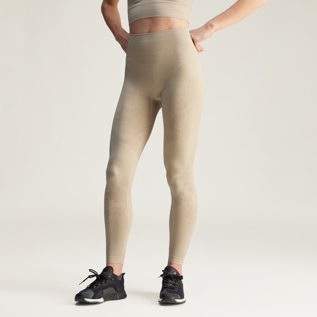 Legíny adidas Performance adidas by Stella McCartney TrueStrength Seamless Yoga Leggings Béžová | JJ1632, 0