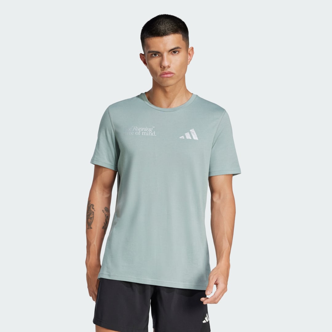 Tričko adidas Performance Ultimate Metallic Graphic Tee Zelené | JI9373, 0