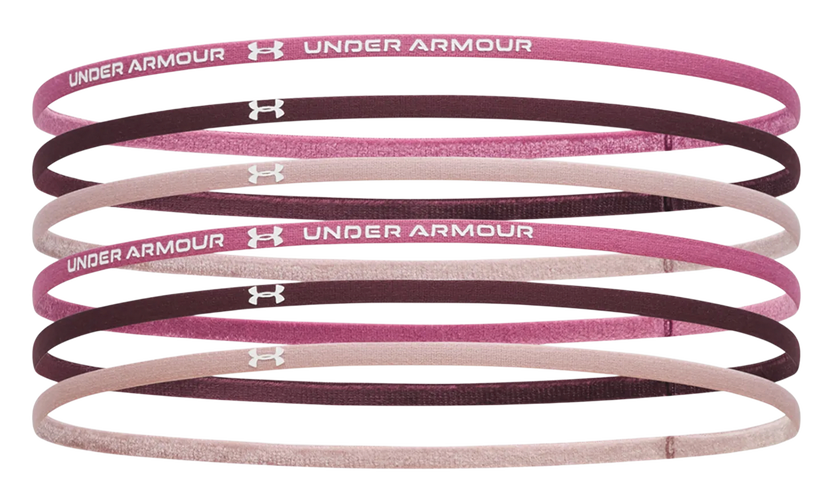 Doplnky Under Armour Mini Elastic 6PK Headbands Ružová | 1389933-659