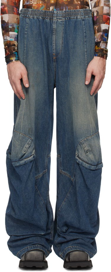 Džínsy Diesel Loose Fit Jeans with Pockets Modrá | A16744-09L14-01, 0