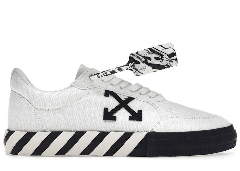 Tenisky a topánky Off-White Vulcanized Low Canvas White Black Biela | OMIA085F21FAB0020110, 0