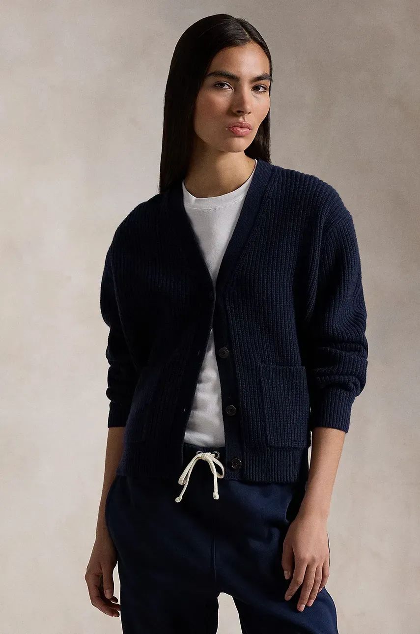 Sveter Polo by Ralph Lauren Cardigan Modrá | 211944515, 0