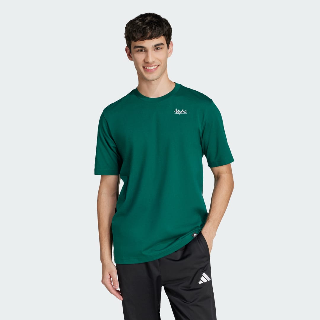 Tričko adidas Performance Still Life Bowl Graphic Tee Zelené | JJ3961, 0