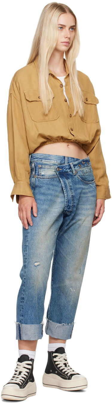 Džínsy R13 R13 Crossover Jeans Modrá | R13W2048-735, 3