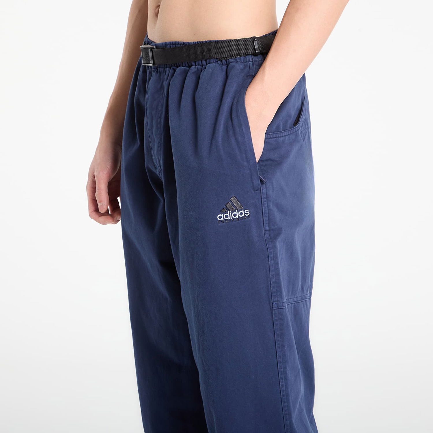 Nohavice adidas Originals Equipment Relaxed Fit Belted Pants Navy | KD6594, 1