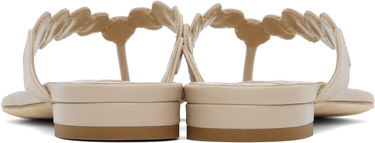 Doplnky Manolo Blahnik Manolo Blahnik Nour Scalloped Thong Sandals Béžová | 424-1837, 1