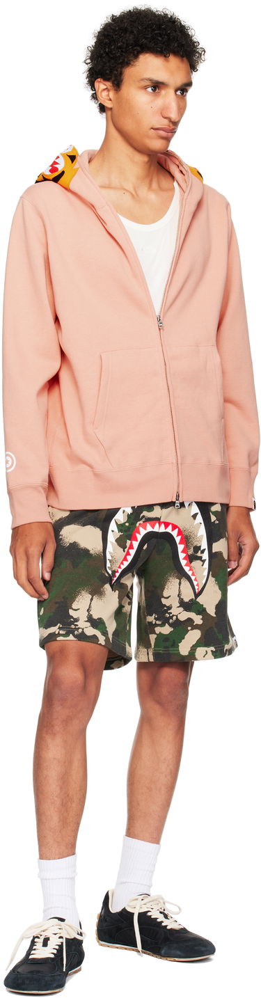 Šortky BAPE Map Camo Regular Fit Shark Sweat Shorts Zelené | 001SPL301001M, 3
