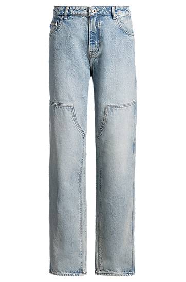 Džínsy BOSS Baggy Fit Rigid Denim Jeans Modrá | 50531711