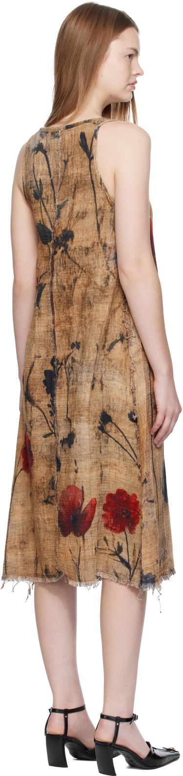 Šaty R13 R13 Reversible Tank Midi Dress Hnedá | R13WR466-R583B, 2