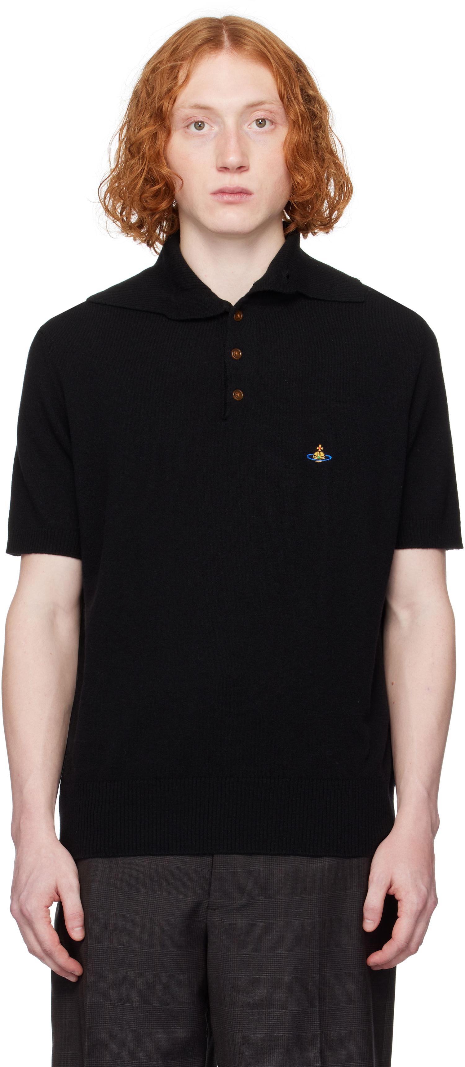 Polo tričko Vivienne Westwood Vivienne Westwood Alex Polo Čierna | 2701001P-Y0037-, 0